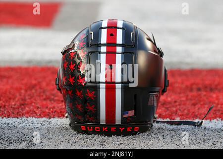 badgers buckeyes football helmets COLUMBUS, OH