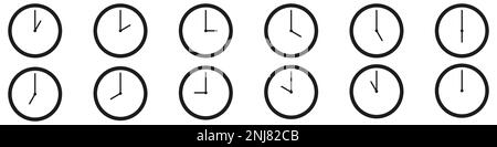 Timers icon on transparent background. Isolated vector elements. Stopwatch symbol Stock Vector