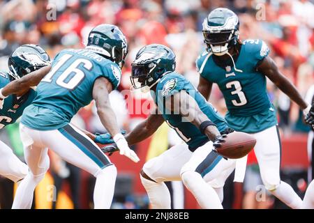 November 20, 2022: Philadelphia Eagles wide receiver A.J. Brown (11) runs  with the ball during NFL game against the Indianapolis Colts in  Indianapolis, Indiana. John Mersits/CSM Stock Photo - Alamy