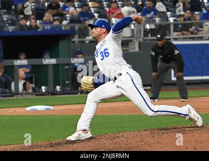 Detroit Tigers pitcher Will Vest throws against the Kansas City Royals in  the first inning of a baseball game in Detroit, Wednesday, Sept. 28, 2022.  (AP Photo/Paul Sancya Stock Photo - Alamy