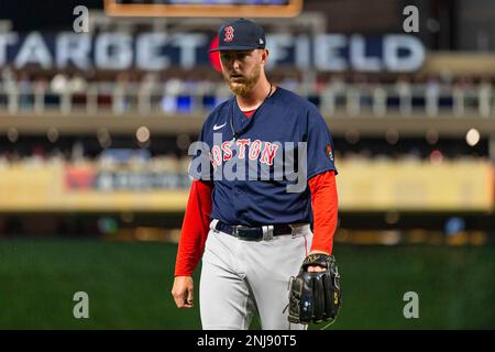 The cleats of Boston Red Sox's Alex Verdugo during a baseball game against  the Minnesota Twins, Tuesday, Aug. 30, 2022, in Minneapolis. (AP  Photo/Abbie Parr Stock Photo - Alamy