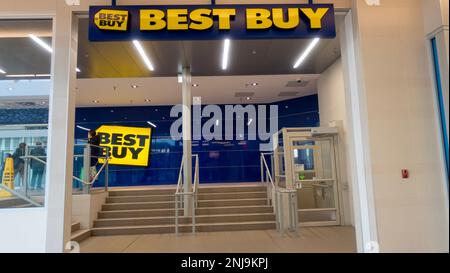 February 27 2023- Bestbuy Electronic Store in Burnaby, British Columbia Canada Stock Photo