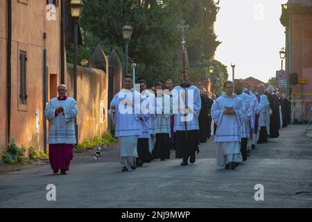 Rome, Italy. 22nd Feb, 2023. 22/02/2023 Ash Wednesday in the photo the penitential procession Editorial Usage Only Credit: Independent Photo Agency/Alamy Live News Stock Photo