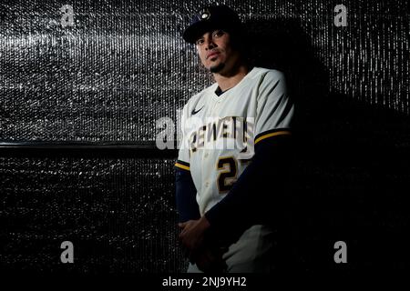 Willy Adames Baseball Edit Tapestries Brewers - Willy Adames - Posters and  Art Prints
