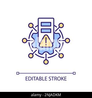 Control of digital data exchange RGB color icon Stock Vector
