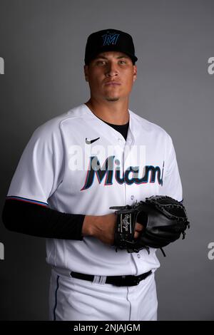 This is a 2023 photo of Robert Garcia of the Miami Marlins