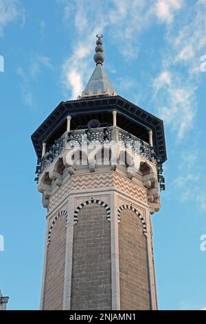Hammouda Pacha Mosque in Tunis Stock Photo