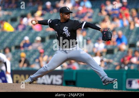 Chicago White Sox's Yoan Moncada heads to first base after being walked  during the fourth inning of a baseball game against the Cleveland  Guardians, Saturday, July 29, 2023, in Chicago. (AP Photo/Erin