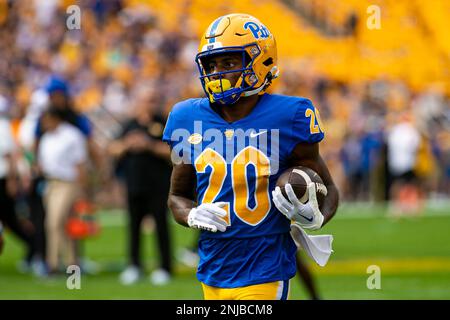 Pittsburgh Panthers wide receiver Myles Alston looks on during the