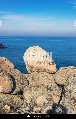 Black Sea shore Beglik Tash Stock Photo