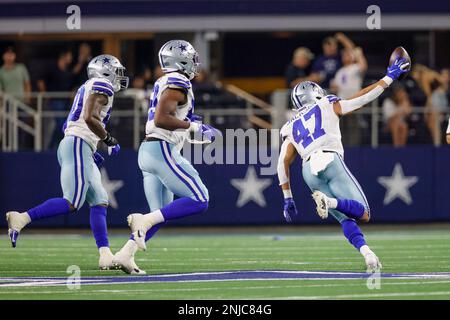 Dallas Cowboys linebacker Storey Jackson looks on during the NFL