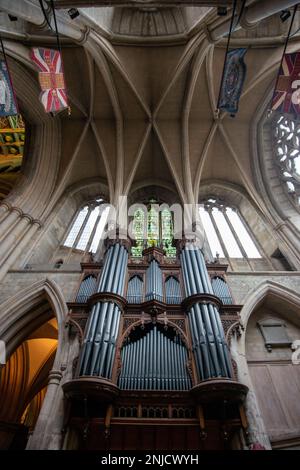 Organ in Southwark Cathedral Stock Photo