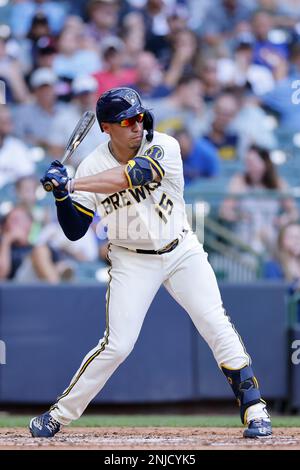 MILWAUKEE, WI - AUGUST 15: Milwaukee Brewers center fielder Tyrone