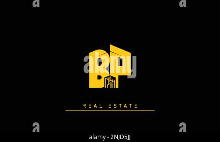 Real Estate letters Initials Monogram logo BP , PB Stock Vector