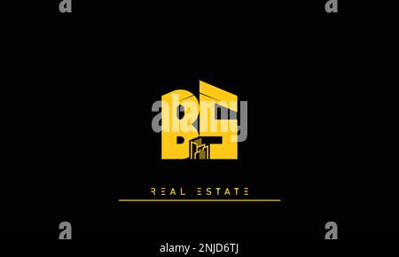 Real Estate letters Initials Monogram logo BS , SB Stock Vector
