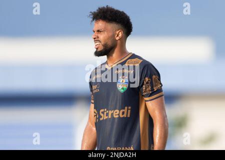 Nova Mutum, Brazil. 22nd Feb, 2023. MT - Nova Mutum - 02/22/2023 - COPA DO BRASIL 2023, NOVA MUTUM X LONDRINA - Lorran player of Nova Mutum during a match against Londrina at the Valdir Doilho Wons stadium for the 2023 Copa do Brasil championship. Photo: Gil Gomes/AGIF/Sipa USA Credit: Sipa USA/Alamy Live News Stock Photo