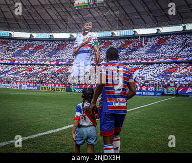 CE - Fortaleza - 09/04/2022 - BRAZILIAN A 2022, FORTALEZA X BOTAFOGO -  Marccal player from Fortaleza celebrates his goal during a match against  Botafogo at the Arena Castelao stadium for the