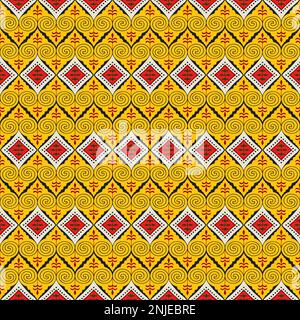 Ancient Egyptian traditional pattern, vector seamless pattern Stock Vector
