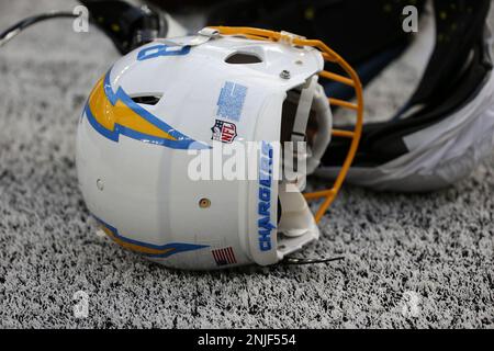 INGLEWOOD, CA - AUGUST 20: Los Angeles Chargers fullback Zander Horvath  (45) looks on during the NFL preseason game between the Dallas Cowboys and  the Los Angeles Chargers on August 20, 2022