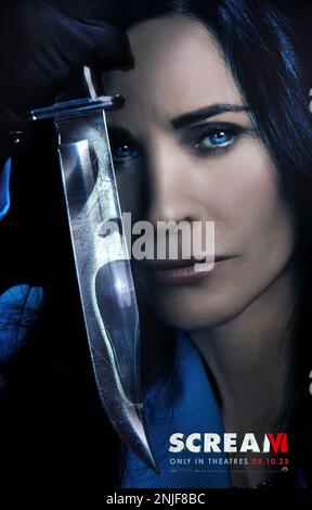 SCREAM VI, (aka SCREAM 6), Real D 3D poster, 2023. © Paramount Pictures  /Courtesy Everett Collection Stock Photo - Alamy