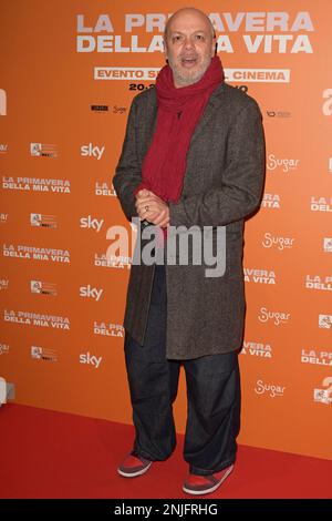 Rome, Italy. 22nd Feb, 2023. Diego Bianchi attends the red carpet of the movie 'La primavera della mia vita' premiere. (Photo by Mario Cartelli/SOPA Images/Sipa USA) Credit: Sipa USA/Alamy Live News Stock Photo