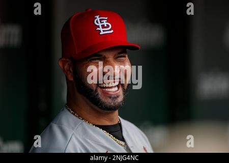 CHICAGO, IL - AUGUST 25: St. Louis Cardinals first baseman Albert