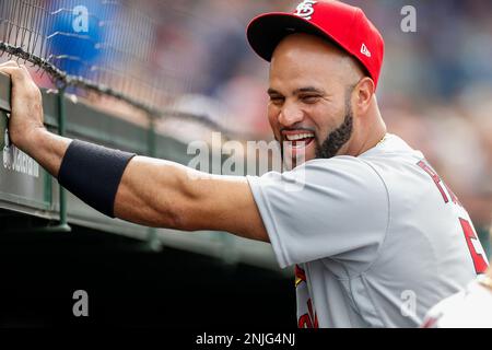 CHICAGO, IL - AUGUST 25: St. Louis Cardinals first baseman Albert