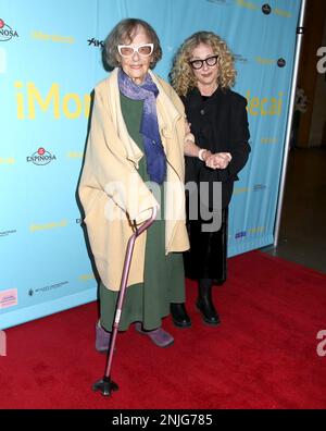 Carol Kane and mother Joy Kane attending the 'iMordecai' Premiere held at the Marlene Meyerson JCC Manhattan on February 22, 2021 in New York City, NY ©Steven Bergman/AFF-USA.COM Stock Photo