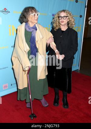 Carol Kane and mother Joy Kane attending the 'iMordecai' Premiere held at the Marlene Meyerson JCC Manhattan on February 22, 2021 in New York City, NY ©Steven Bergman/AFF-USA.COM Stock Photo