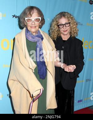 Carol Kane and mother Joy Kane attending the 'iMordecai' Premiere held at the Marlene Meyerson JCC Manhattan on February 22, 2021 in New York City, NY ©Steven Bergman/AFF-USA.COM Stock Photo