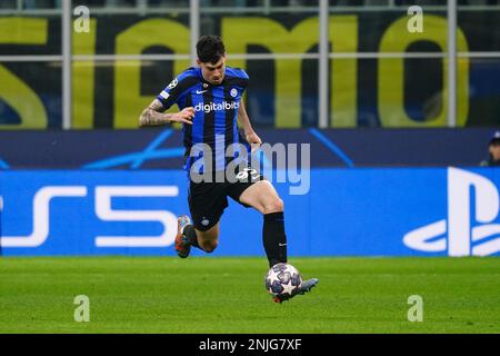 Alessandro Bastoni (FC Inter) during the UEFA Champions League football match between FC Internazionale and FC Porto on February 22, 2023 at Giuseppe Meazza Stadium in Milan, Italy. Photo Luca Rossini/E-Mage Stock Photo