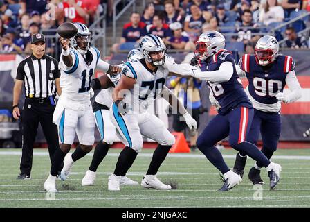 FOXBOROUGH, MA - AUGUST 19: Carolina Panthers wide receiver Ra