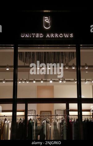 The trademark of UNITED ARROWS LTD. is seen in Tokyo on October 17