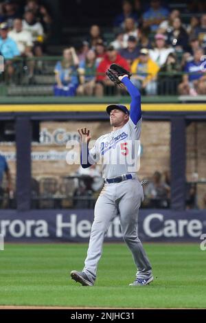 MILWAUKEE, WI - AUGUST 16: Los Angeles Dodgers shortstop Trea