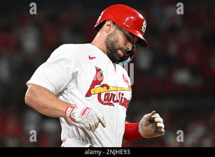 May 19, 2019: St. Louis Cardinals first baseman Paul Goldschmidt #46 at bat  during an interleague MLB game between the St. Louis Cardinals and the  Texas Rangers at Globe Life Park in