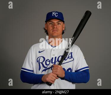 This is a 2023 photo of Nick Pratto of the Kansas City Royals baseball  team. This image reflects the Kansas City Royals active roster as of  Wednesday, Feb. 22, 2023, when this