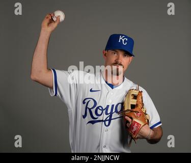 This is a 2023 photo of Bobby Witt Jr. of the Kansas City Royals baseball  team. This image reflects the Kansas City Royals active roster as of  Wednesday, Feb. 22, 2023, when