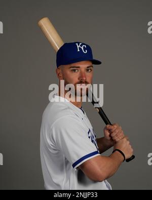 This is a 2023 photo of Vinnie Pasquantino of the Kansas City Royals  baseball team. This image reflects the Kansas City Royals active roster as  of Wednesday, Feb. 22, 2023, when this