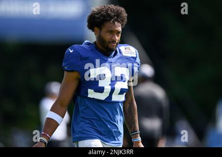 WESTFIELD, IN - AUGUST 07: Indianapolis Colts defensive end Kwity Paye (51)  walks onto the field during the Indianapolis Colts training camp practice  on August 7, 2021 at Grand Park Sports Complex