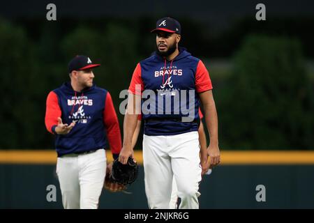 Atlanta Braves #74 Kenley Jansen 2022 White Gold World Series