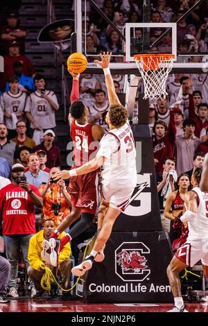 ALABAMA BASKETBALL FRESHMEN FORWARD BRANDON MILLER DUNK VS AUBURN PRINT