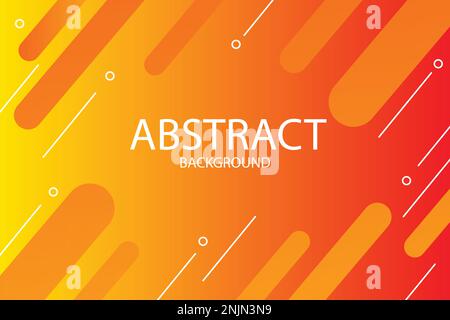 Yellow orange  geometric background. Dynamic shapes composition. Stock Vector