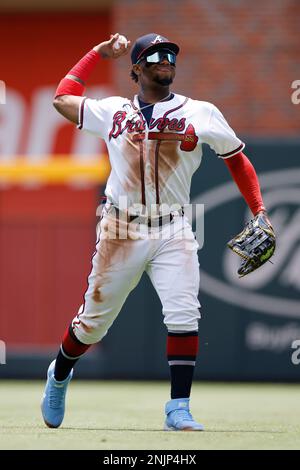 ATLANTA, GA – MAY 06: Atlanta right fielder Ronald Acuna Jr. (13