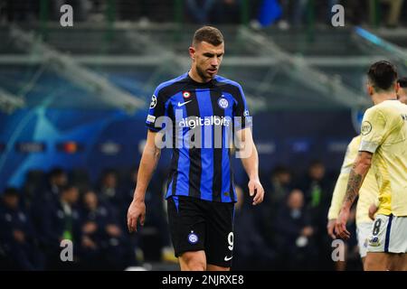 Milan, Italy - 22/02/2023, Henrikh Mkhitaryan (FC Inter) during the UEFA  Champions League, Round of 16, 1st leg football match between FC  Internazionale and FC Porto on February 22, 2023 at Giuseppe