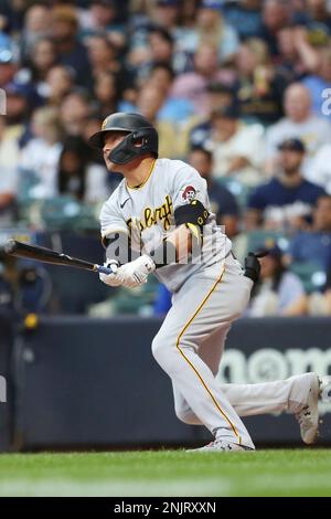 MILWAUKEE, WI - JULY 08: The Milwaukee Brewers huddle at the mound during a  game between the Milwaukee Brewers and the Pittsburgh Pirates at American  Family Field on July 8, 2022 in