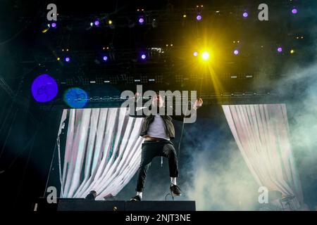 Musician Camilo Wong Moreno, known as Chino Moreno, during Deftones ...