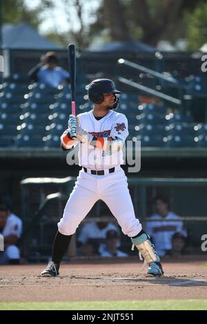 Edgar Quero (10) of the Inland Empire 66ers bats against the Visalia ...