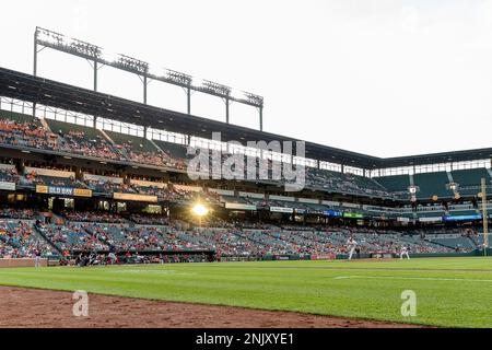 BALTIMORE, MD - JUNE 21: The sun sets during a game between the Baltimore  Orioles and Washington Nationals on June 21, 2022 at Oriole Park at Camden  Yards in Baltimore, Maryland. (Photo