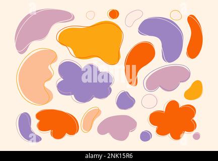 Set of doodle hand drawn organic shapes Stock Vector Image & Art - Alamy