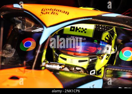 Lando Norris (GBR) McLaren MCL60. 23.02.2023. Formula 1 Testing, Sakhir, Bahrain, Day One.  Photo credit should read: XPB/Press Association Images. Stock Photo